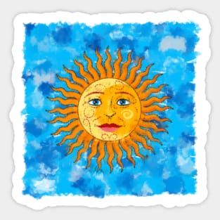 Summer sun painting Sticker